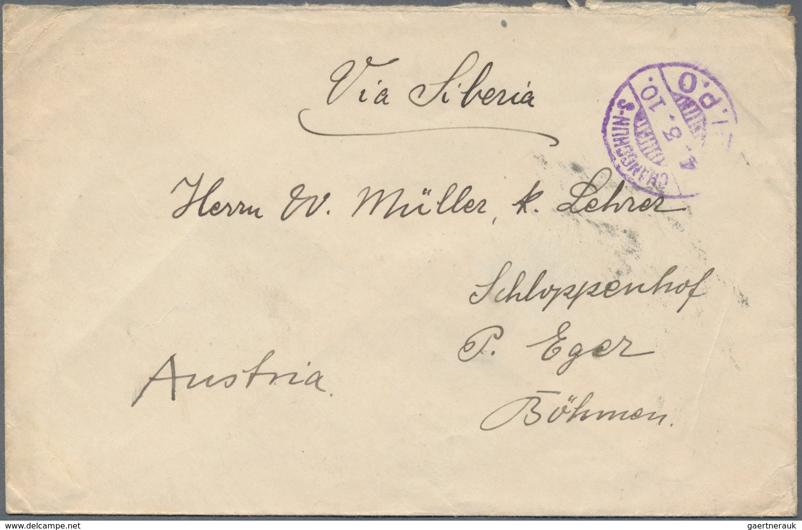 Japanische Post In Korea: 1910/19, Seoul Branches, Three Covers To Foreign: Registered At 20 S. Rate - Military Service Stamps