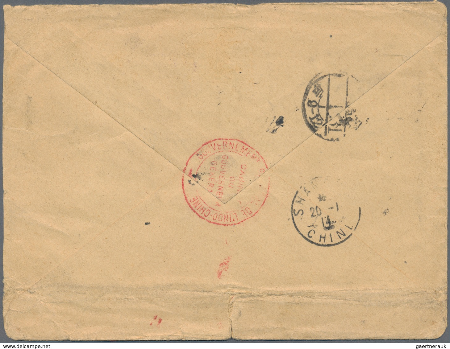 Japanische Post In Korea: 1914/19, "KEIJO 19.12.20", Three Strikes Tie 34 Sen Frank To "Chosen Hotel - Military Service Stamps