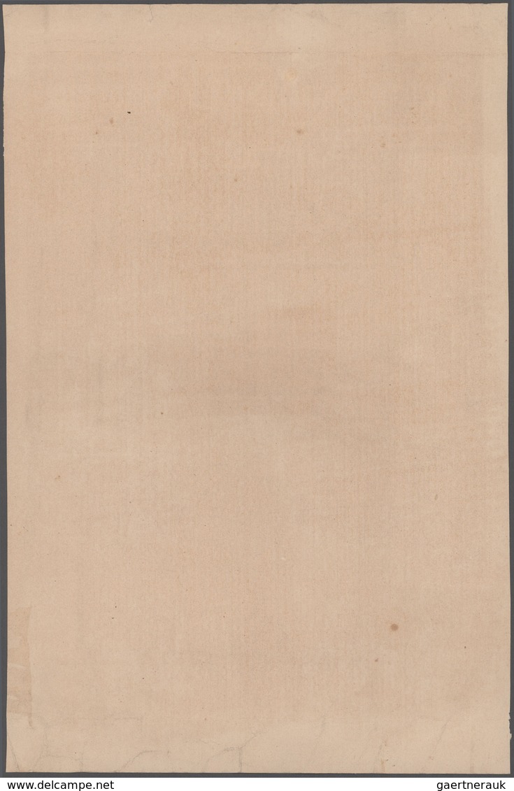 Lagerpost Tsingtau: Kurume, 1918, 3rd Exhibition Of Arts&crafts, Multi-colour Diploma (215x355 Mm) I - China (offices)