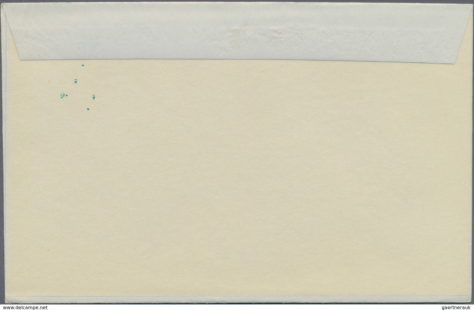 Jemen: 1956, Unused Letter Sheet Plane Over Leaning Minaret 10B Red On Bluish Tinted Wove Paper With - Yemen