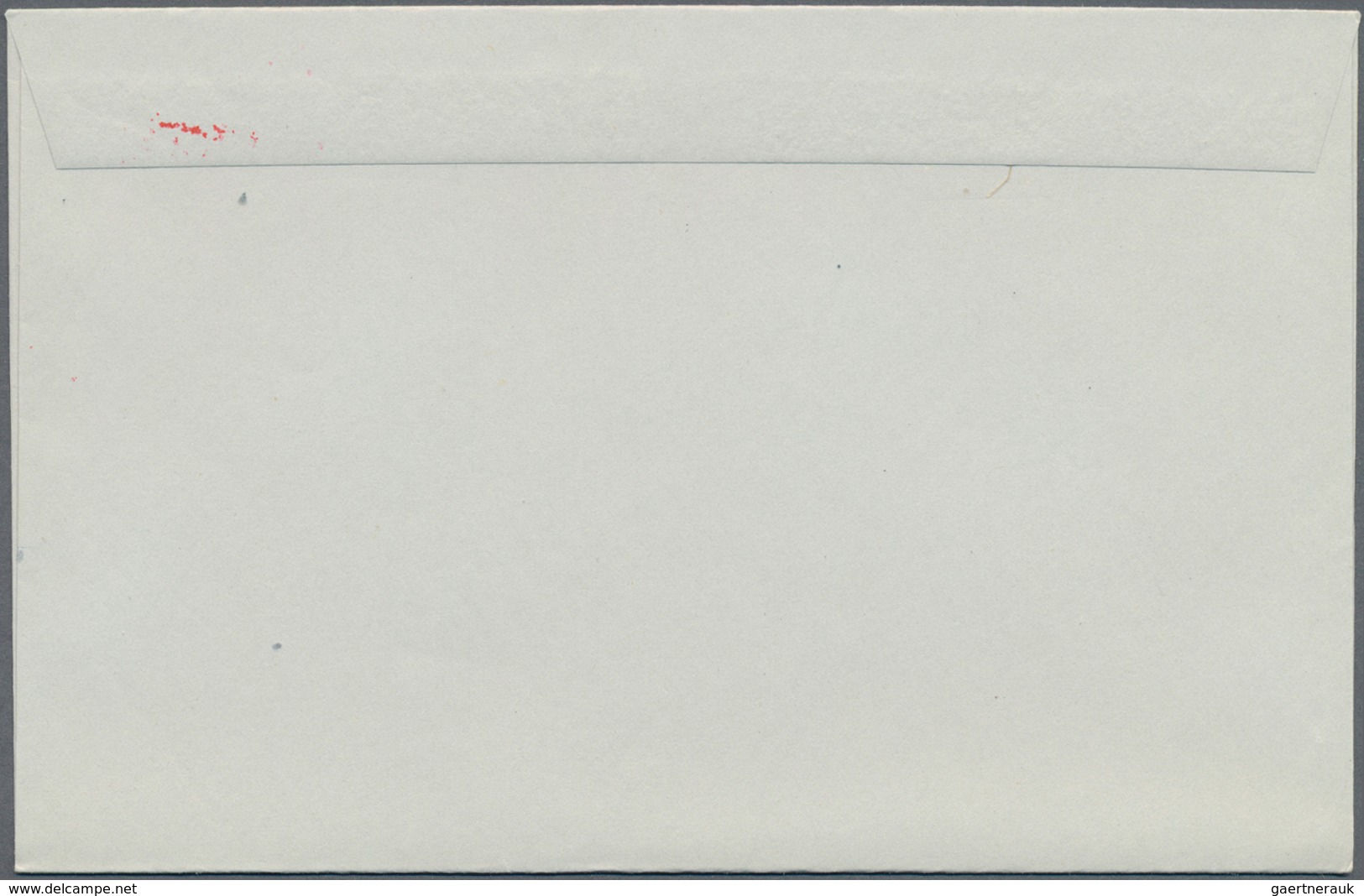 Jemen: 1963, Unused Letter Sheet Plane Over Leaning Minaret 6B Blue With Additional Imprint Above An - Yemen