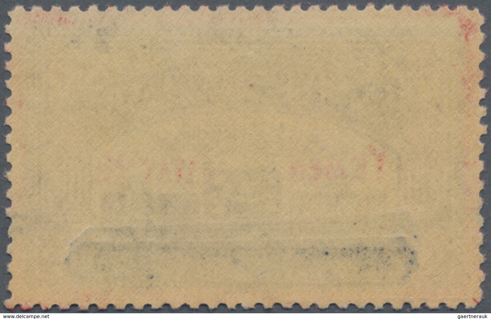 Jemen - Königreich: 1963, Consular Official Stamp 10b. Red/black With Handstamp Overprint 'YEMEN', M - Jemen