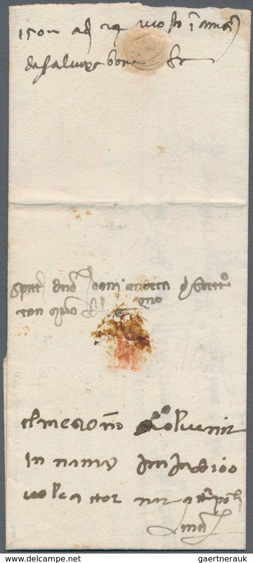 Jordanien: 1501, August 19, Folded Merchant Envelope From Damascus To Amman, Message "merchant Alvis - Jordan