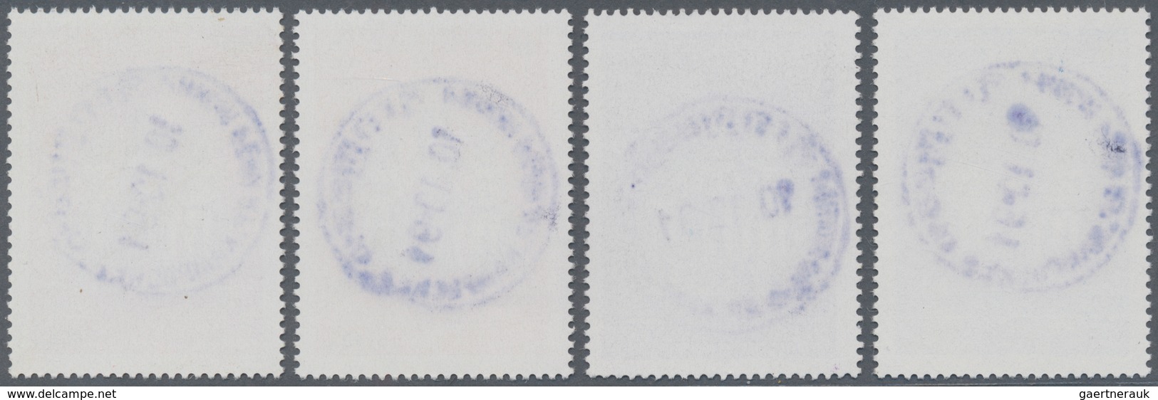 Kambodscha: 1989 'Angkor Vat' Cpl. Set , Each With Full Strike Of Phnom Penh '10.10.91' C.d.s., Fine - Cambodia