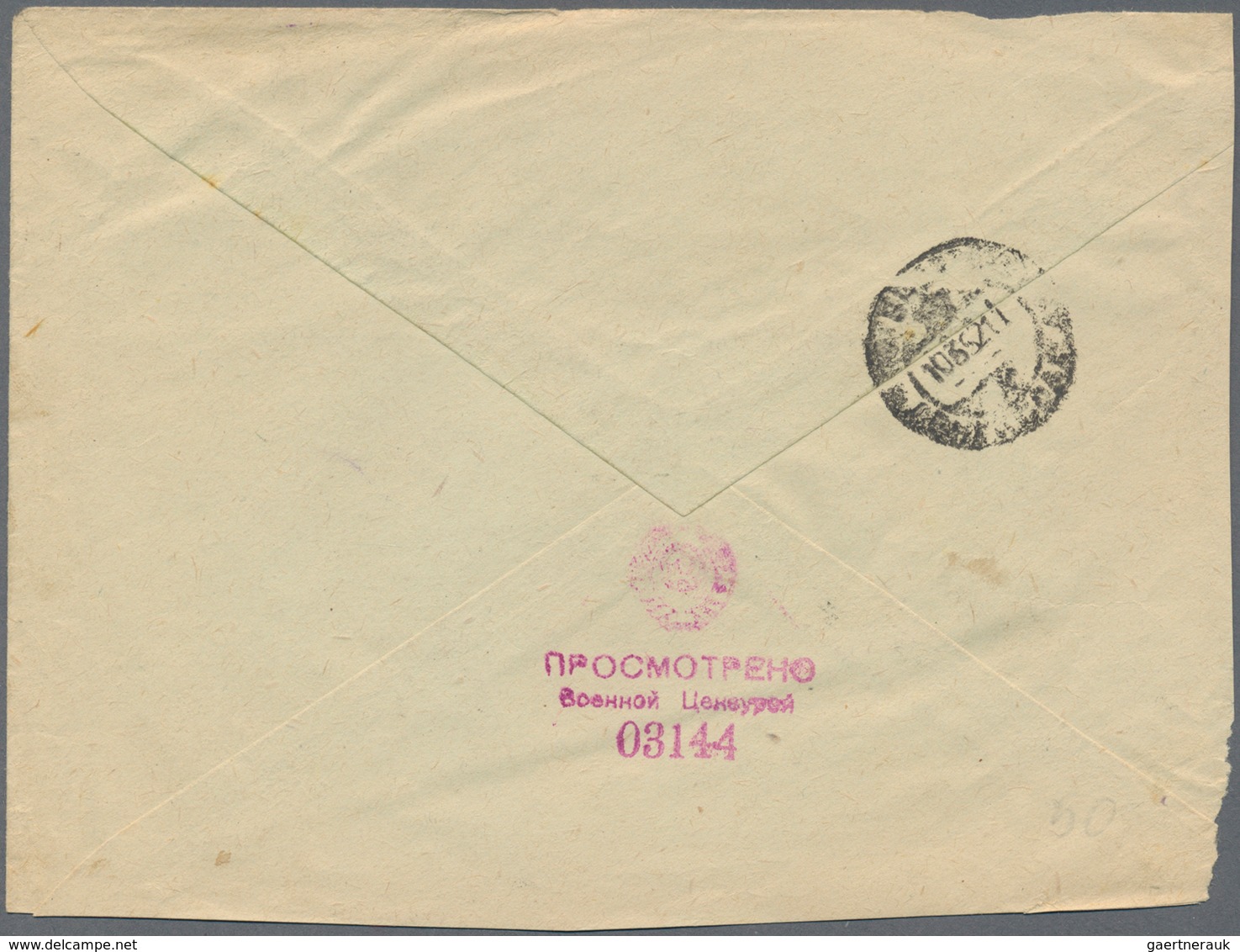 Korea-Nord: 1952/53, Sovjet Military Mail FPO Covers From North Korea To Leningrad W. Censormarks An - Korea (Nord-)