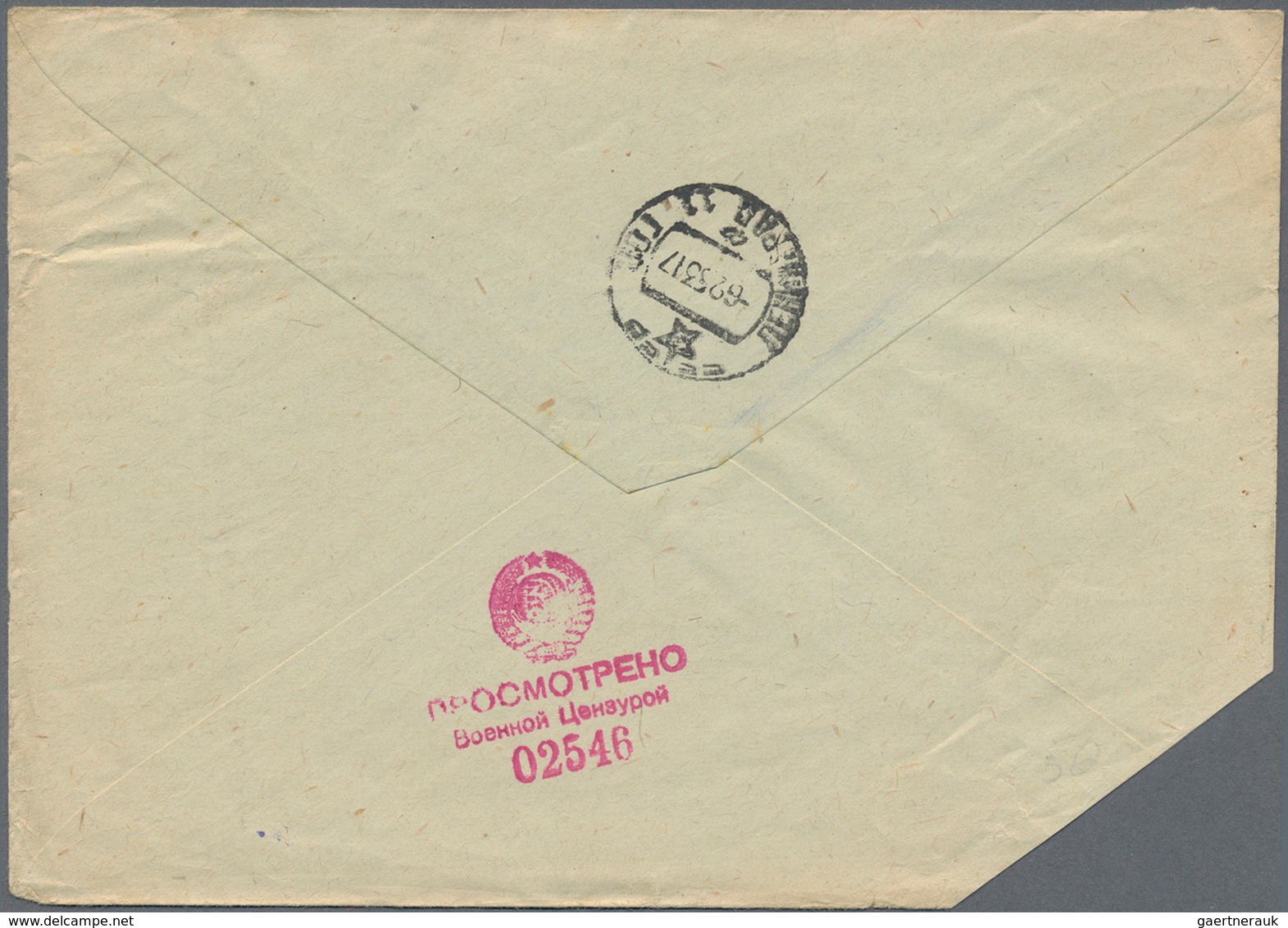 Korea-Nord: 1952/53, Sovjet Military Mail FPO Covers From North Korea To Leningrad W. Censormarks An - Korea (Nord-)