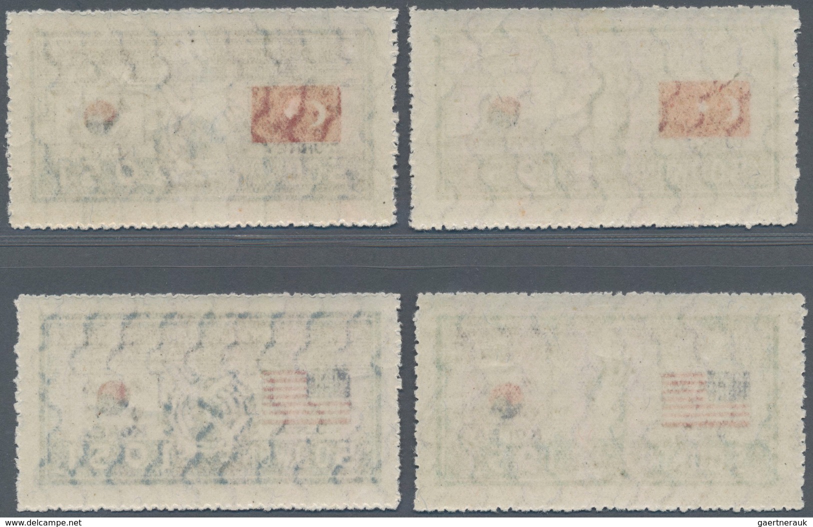 Korea-Süd: 1951/52, Flags Set, Inc. Italy I+II, Unused Mounted Mint First Mount LH (Michel Cat. 1300 - Korea, South