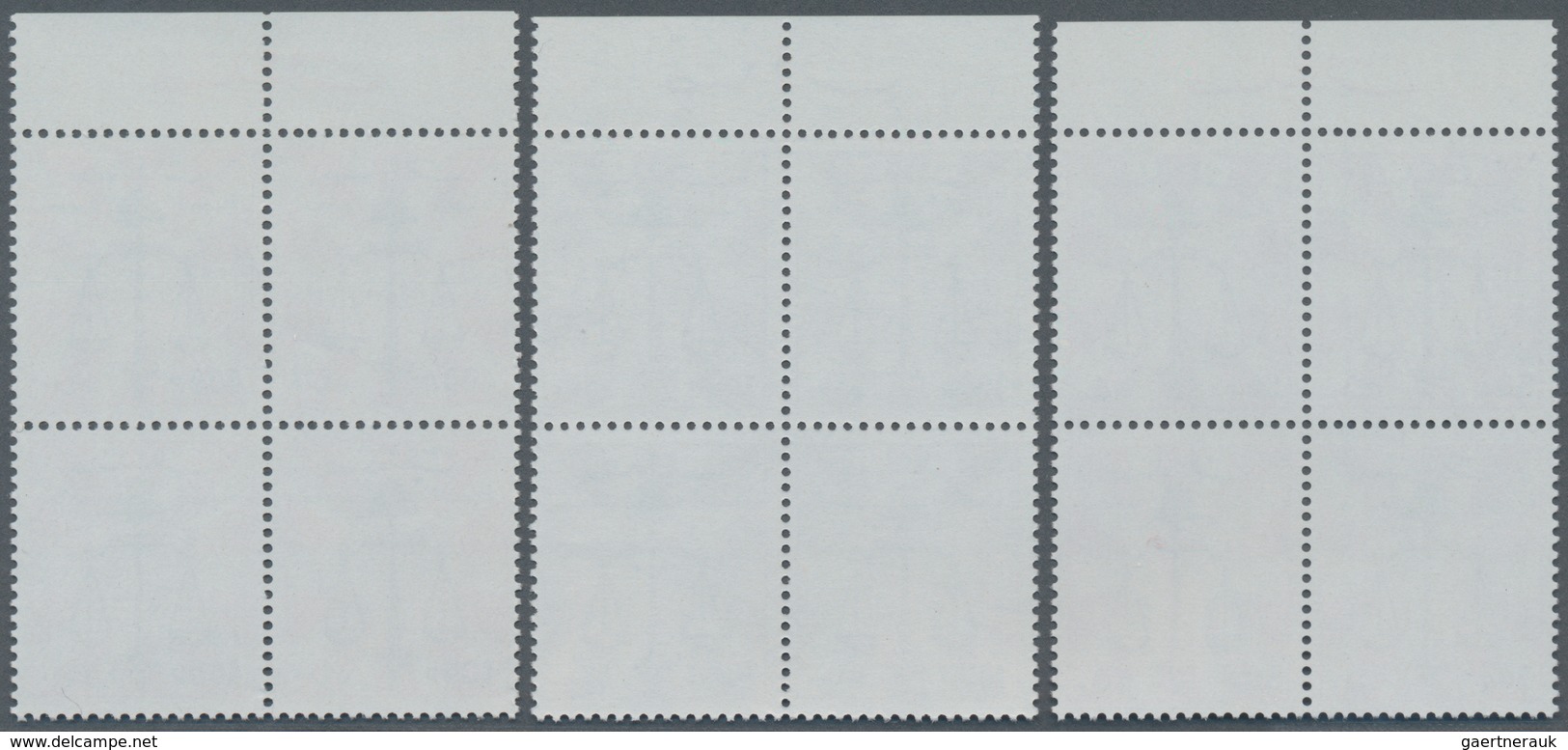 Libanon: 1980s, Judges Pension Revenues, 50p.-£100, Set Of Five Values In Top Marginal Imprint Block - Libanon