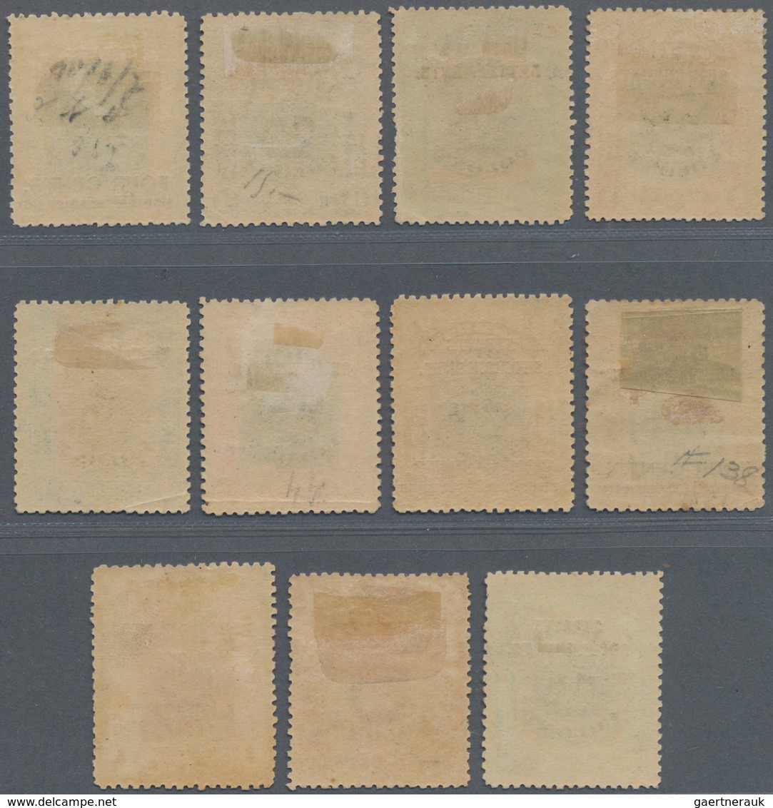 Malaiische Staaten - Straits Settlements: 1906-07 Labuan 'Crown' Stamps Optd. "Straits Settlements", - Straits Settlements