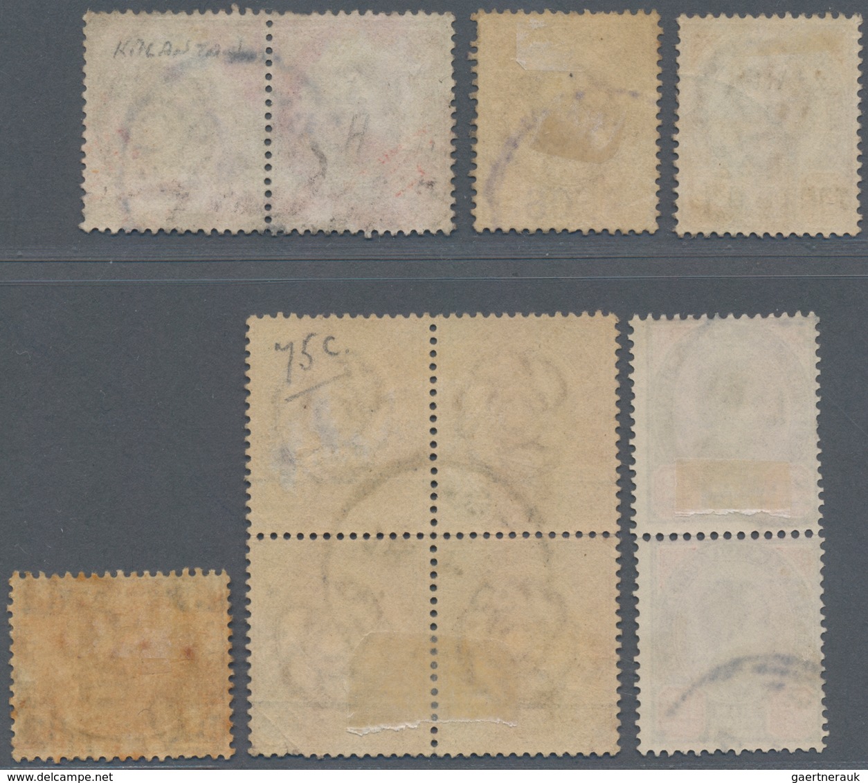 Malaiische Staaten - Kelantan: 1887-1908 THAI STAMPS USED IN KELANTAN: Group Of 8 Thai Stamps Cancel - Kelantan