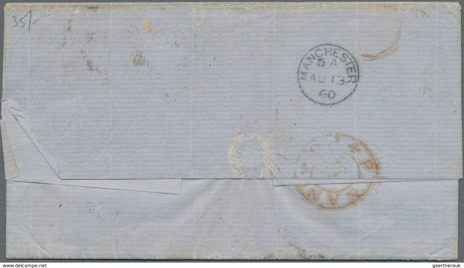 Malaiische Staaten - Penang: 1860/1881 The Numeral Cancellations Of Penang: Two Covers Cancelled By - Penang