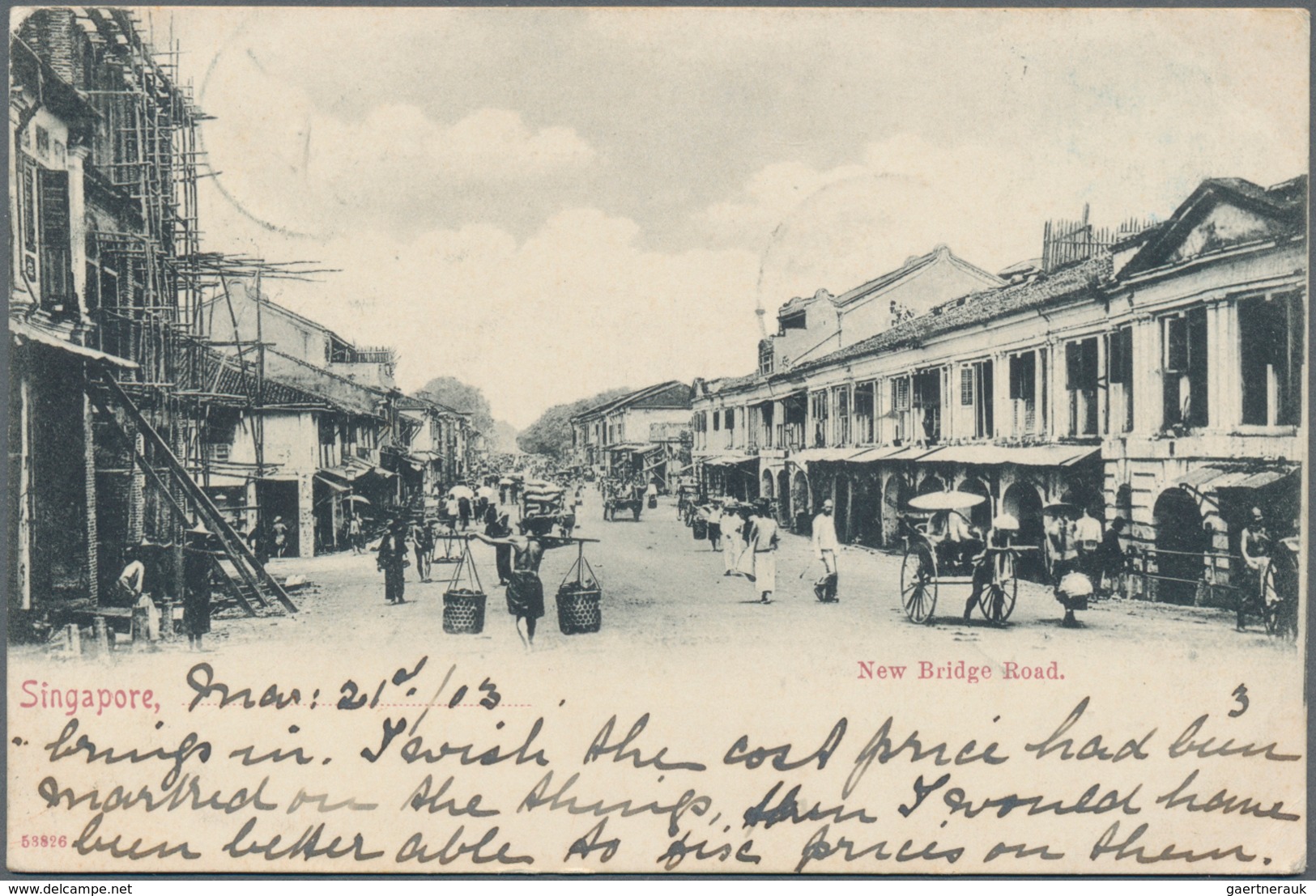 Malaiische Staaten - Penang: 1903 DATO KRAMAT: Picture Postcard (Singapore) Used From Dato Kramat To - Penang