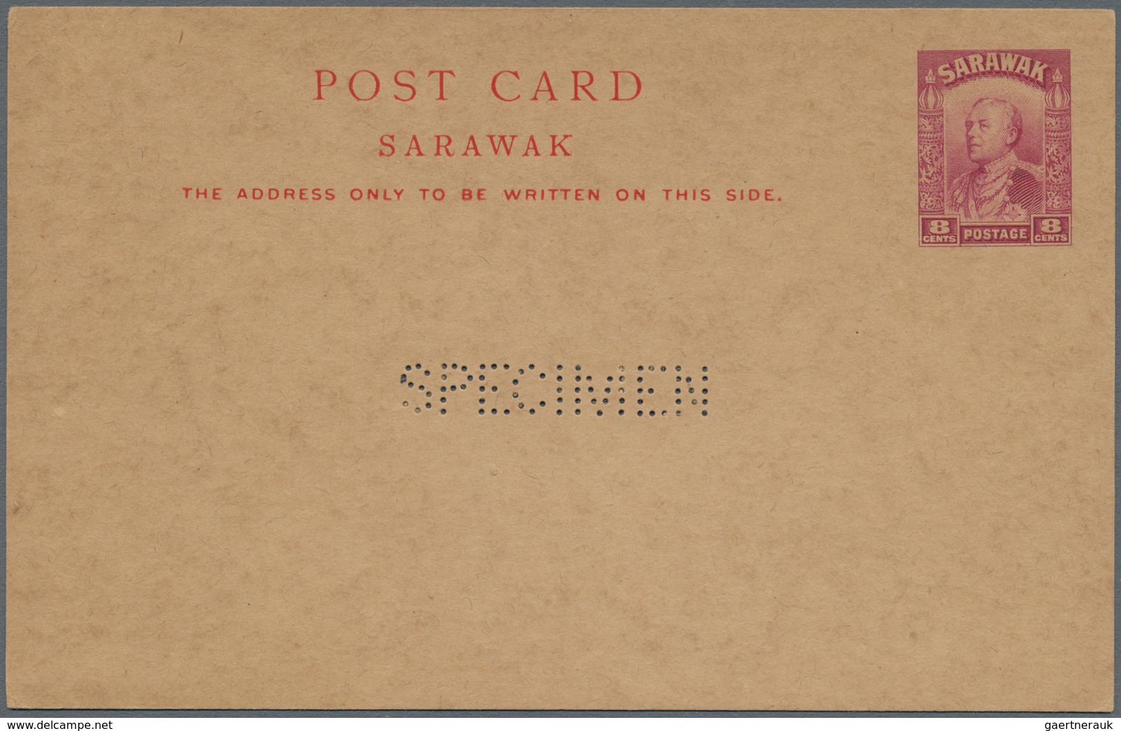 Malaiische Staaten - Sarawak: 1931-34 Four Postal Stationery Cards 'Charles Vyner Brooke' 2c Green, - Other & Unclassified