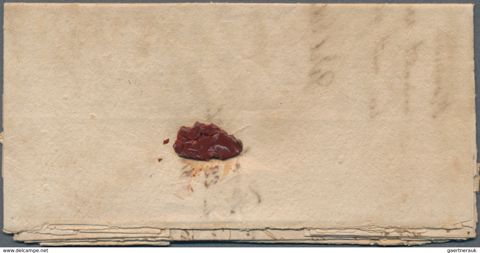Niederländisch-Indien: 1814 British Occupation: Small Letter Sent From Tagal To Samarang Bearing Cir - Niederländisch-Indien