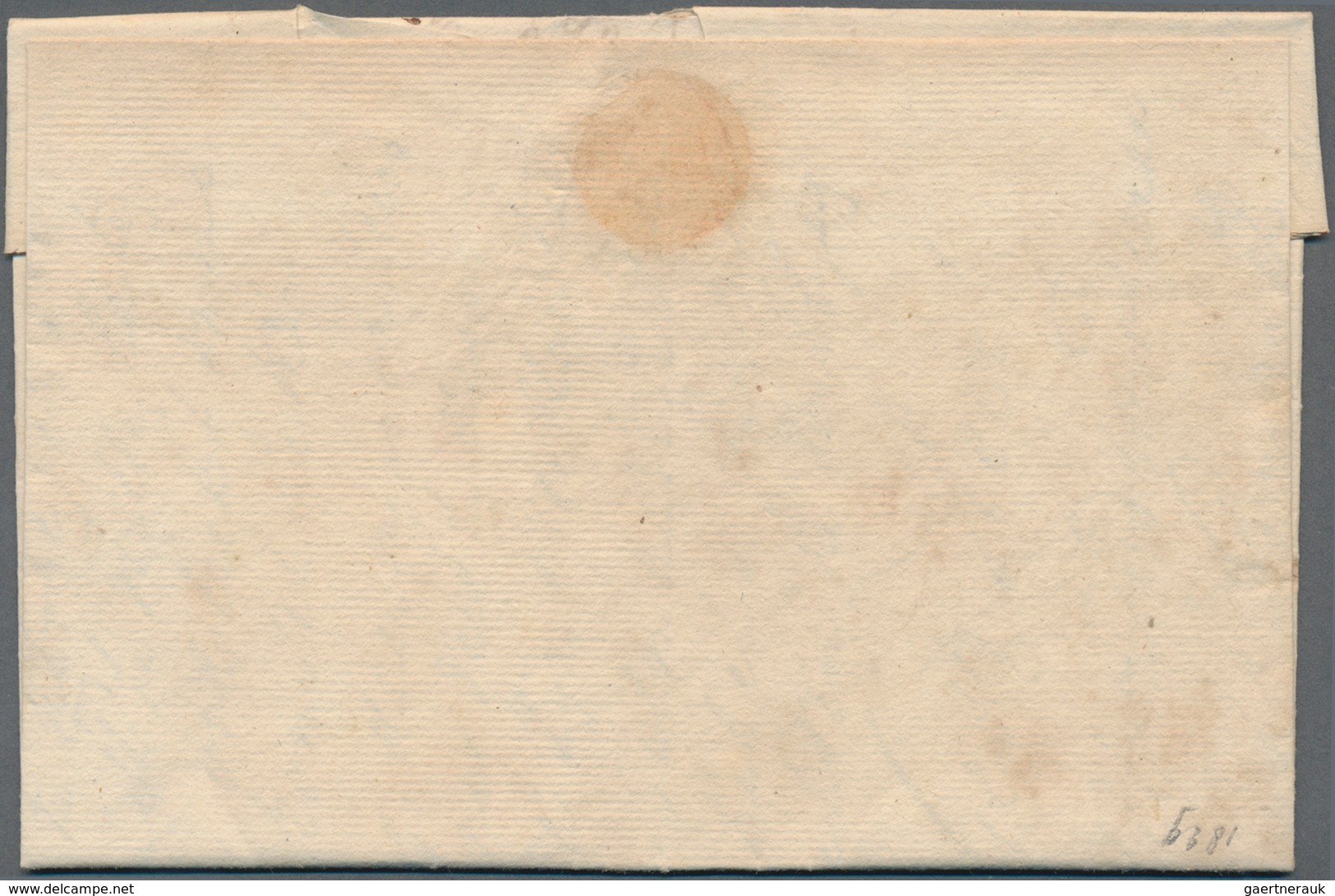 Niederländisch-Indien: 1821/1858, Group Of 3 Entire Letters From Batavia, Comprising Red Oval "BATAV - Netherlands Indies