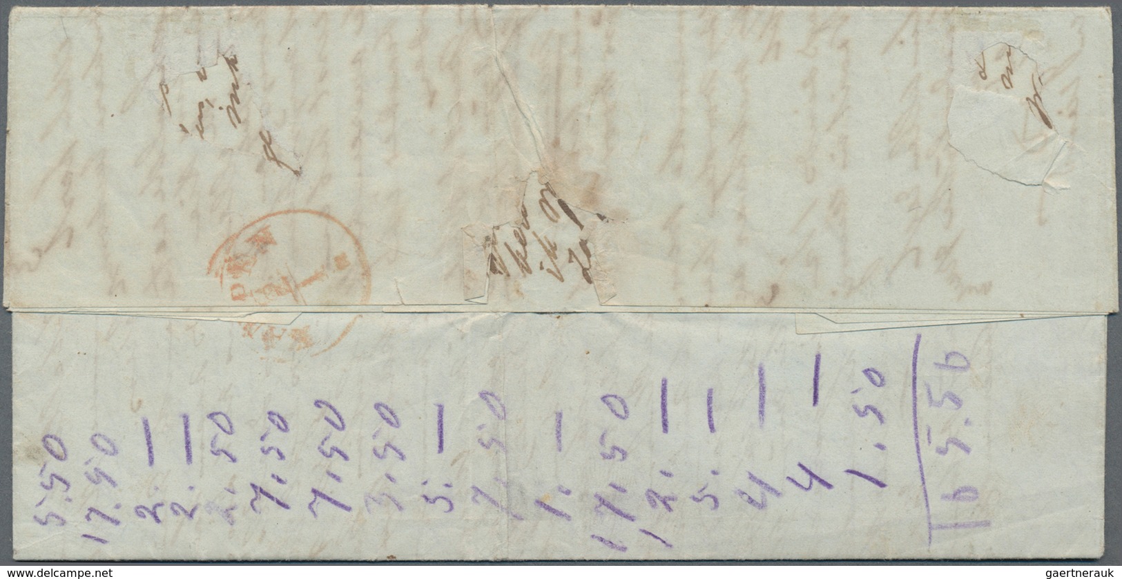 Niederländisch-Indien: 1855 Entire Letter Sent From Ambarawa To Kampen, Netherlands And Dated (insid - Niederländisch-Indien