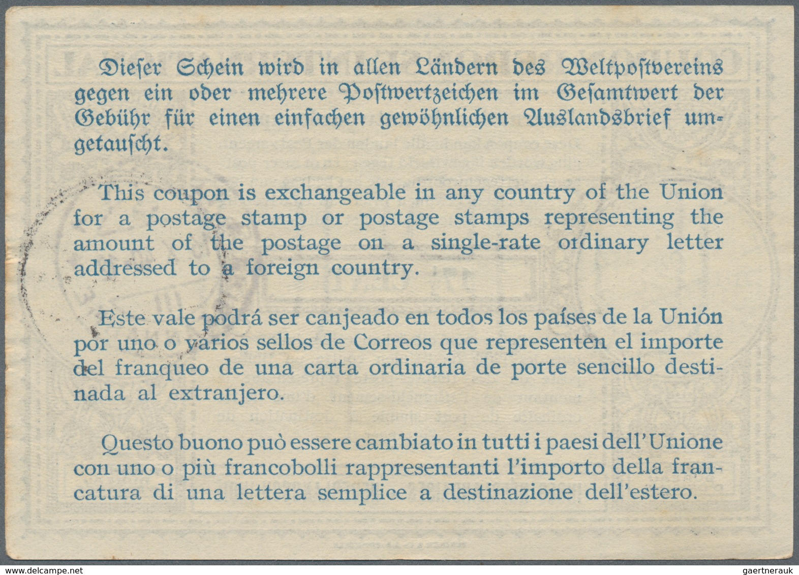 Niederländisch-Indien: 1940, International Reply Coupon IRC, 17 1/2 C. Canc. "MAKASSER 18.9.40" With - Niederländisch-Indien