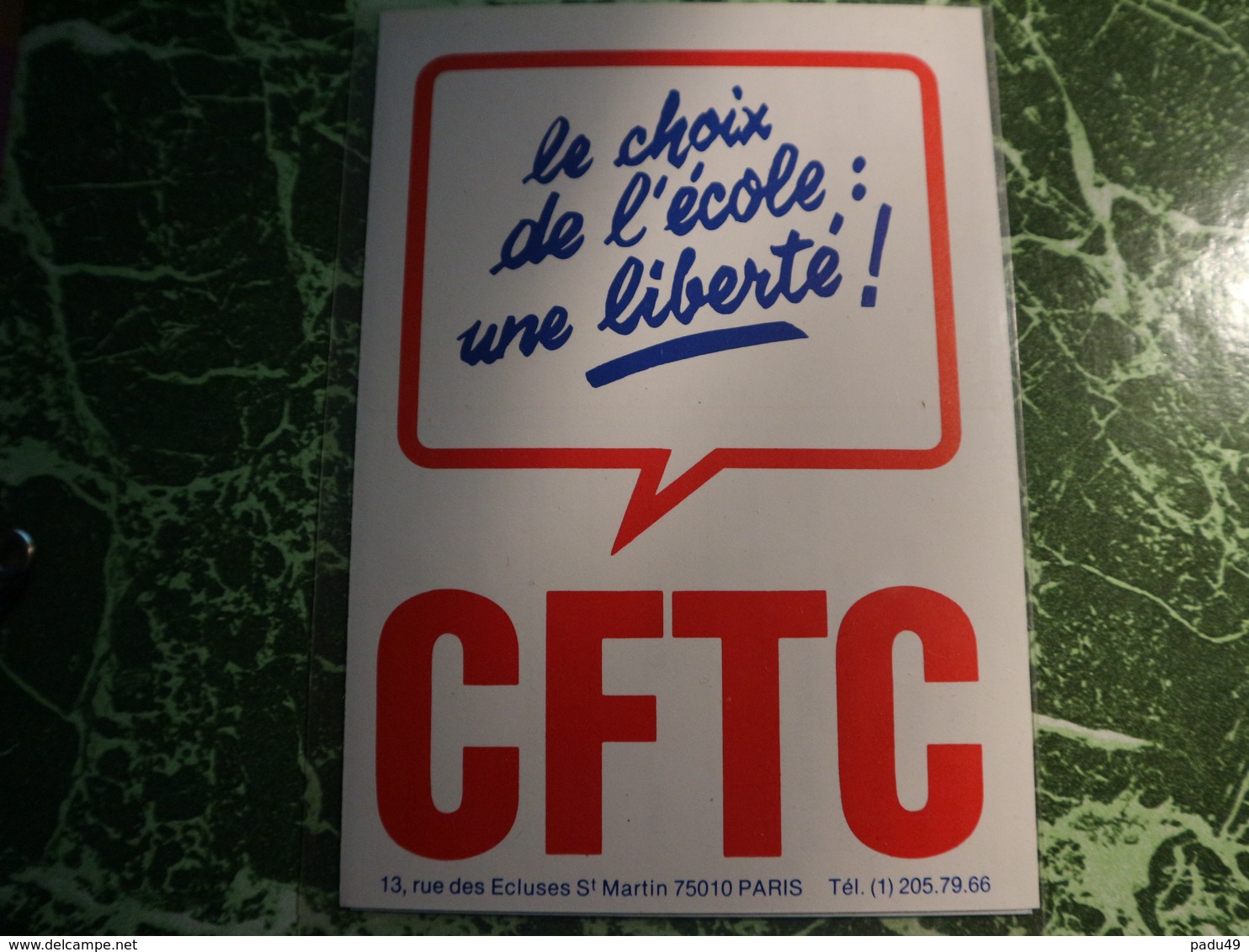 1 Carte Postale  CFTC - Unclassified