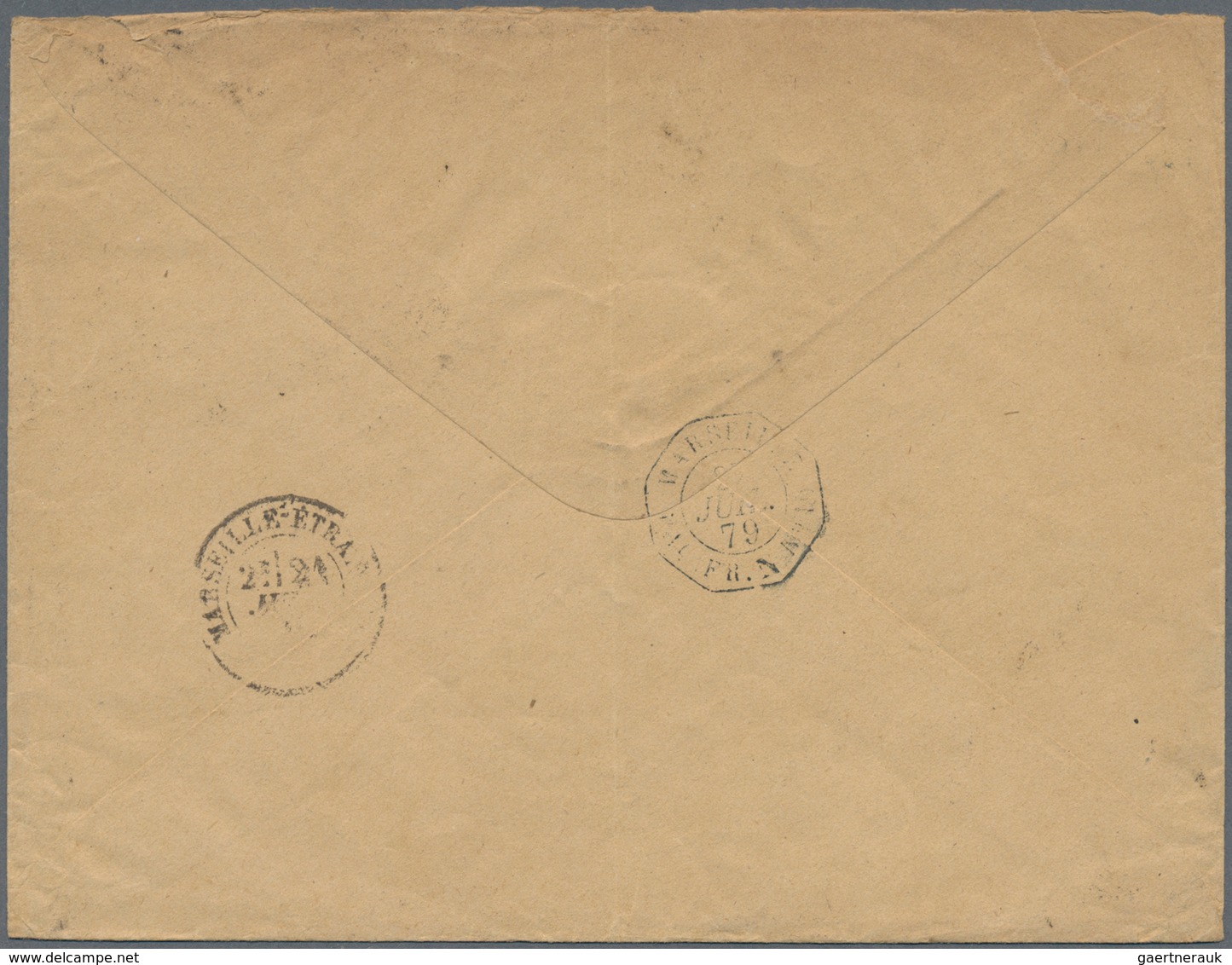 Philippinen: 1879. Envelope Addressed To The French Scientific Mission In Singapore Bearing French T - Philippines