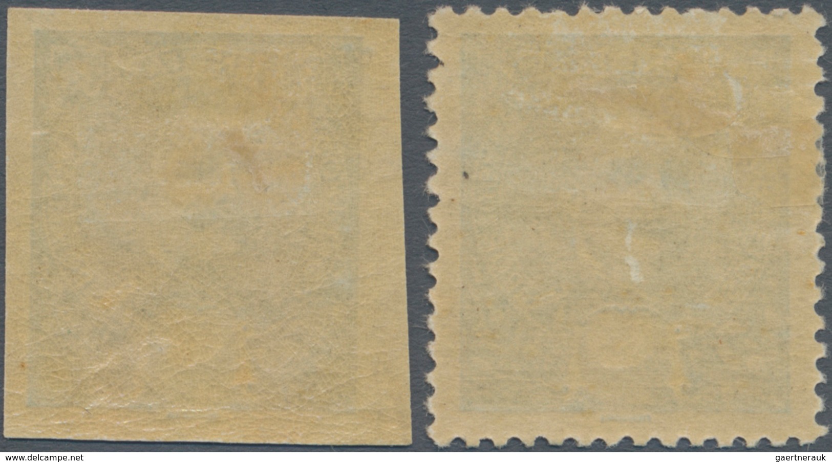 Portugiesisch-Indien: 1898, King Carlos I. Perforate And Imperforate PROOFS In Sea-green WITHOUT Den - India Portuguesa