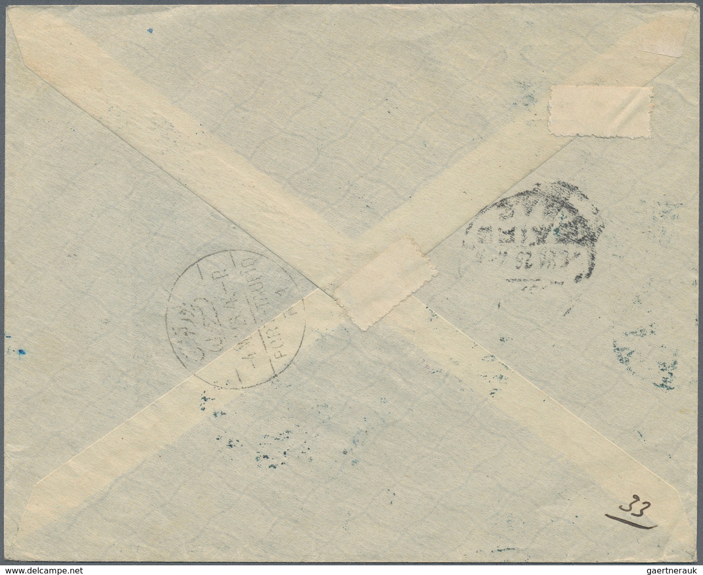 Saudi-Arabien - Nedschd: 1928. Registered Envelope Addressed To Egypt Bearing Hejaz SG 254, ¼ Pia Vi - Saudi-Arabien