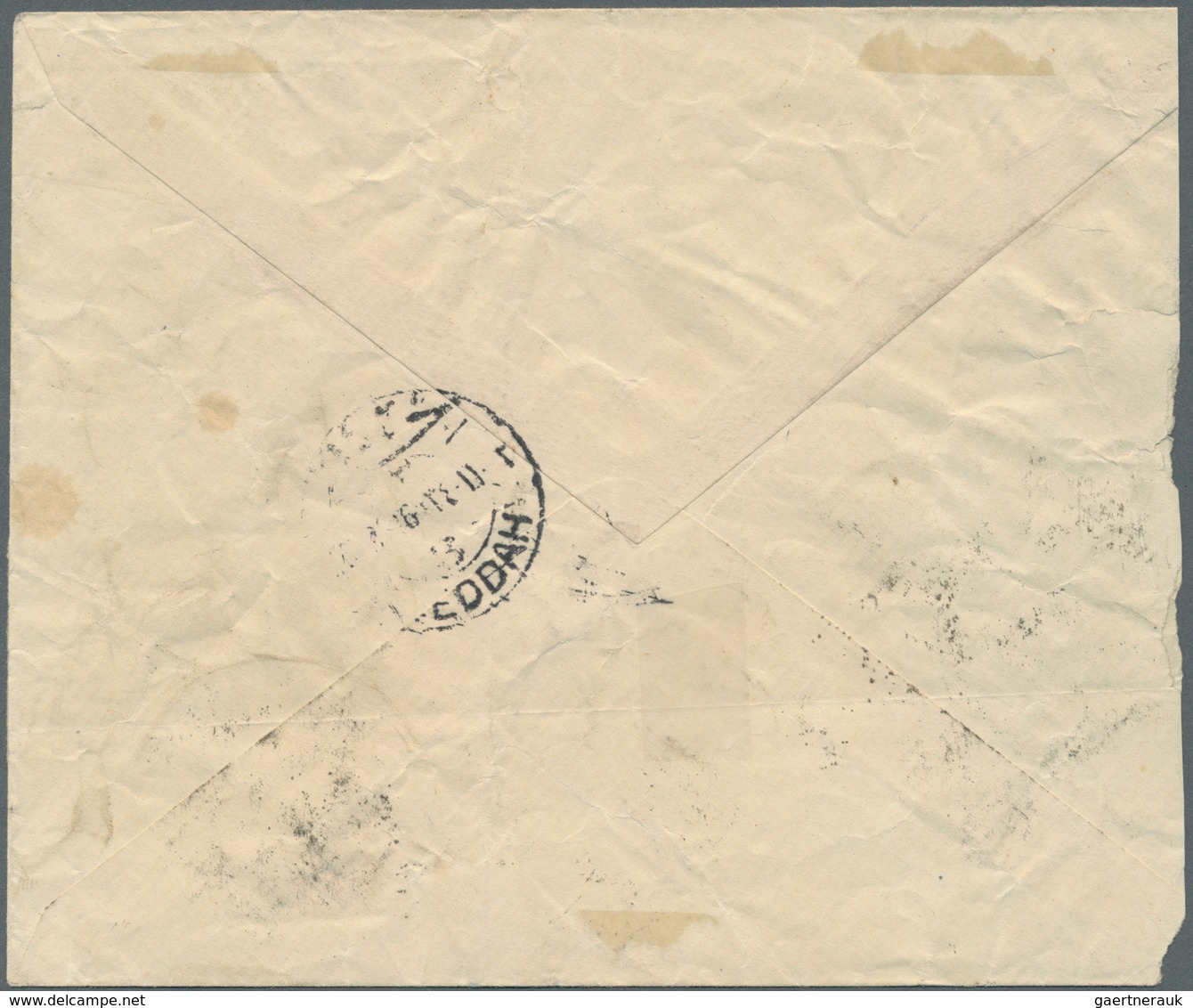 Saudi-Arabien - Stempel: 1916, Stampless Cover Tied By Octogonal "MEKKE 3 - 28/8/16" Ds. (Uexkull Ty - Saudi Arabia