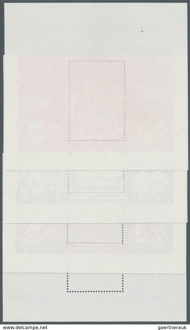 Thailand: 1996. Progressive Proof (11 Phases Inclusive Original) For The First Souvenir Sheet Of The - Thailand