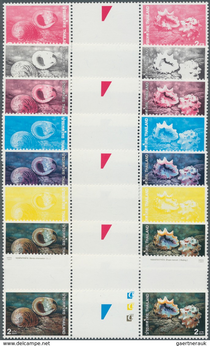 Thailand: 1997. Progressive Proof (9 Phases Inclusive Original) In Horizontal Gutter Pairs For The T - Thailand