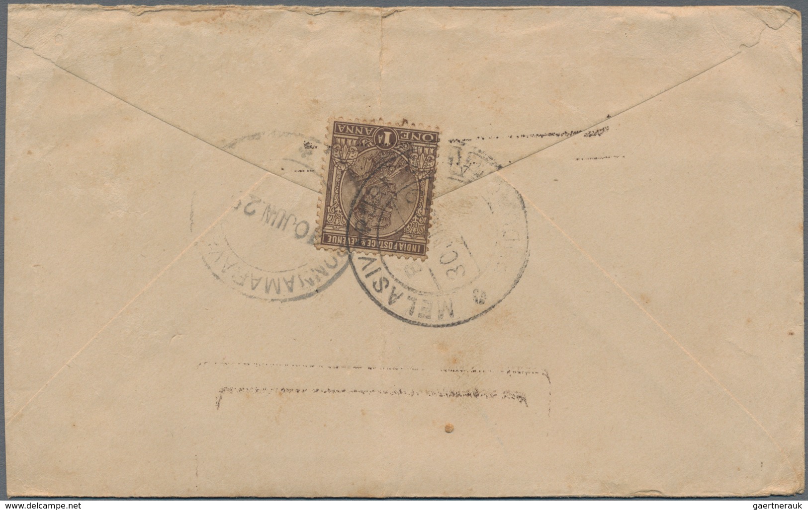 Thailand - Besonderheiten: 1909-1937 Four Stampless Covers And A Postal Stationery Inland Envelope K - Thailand