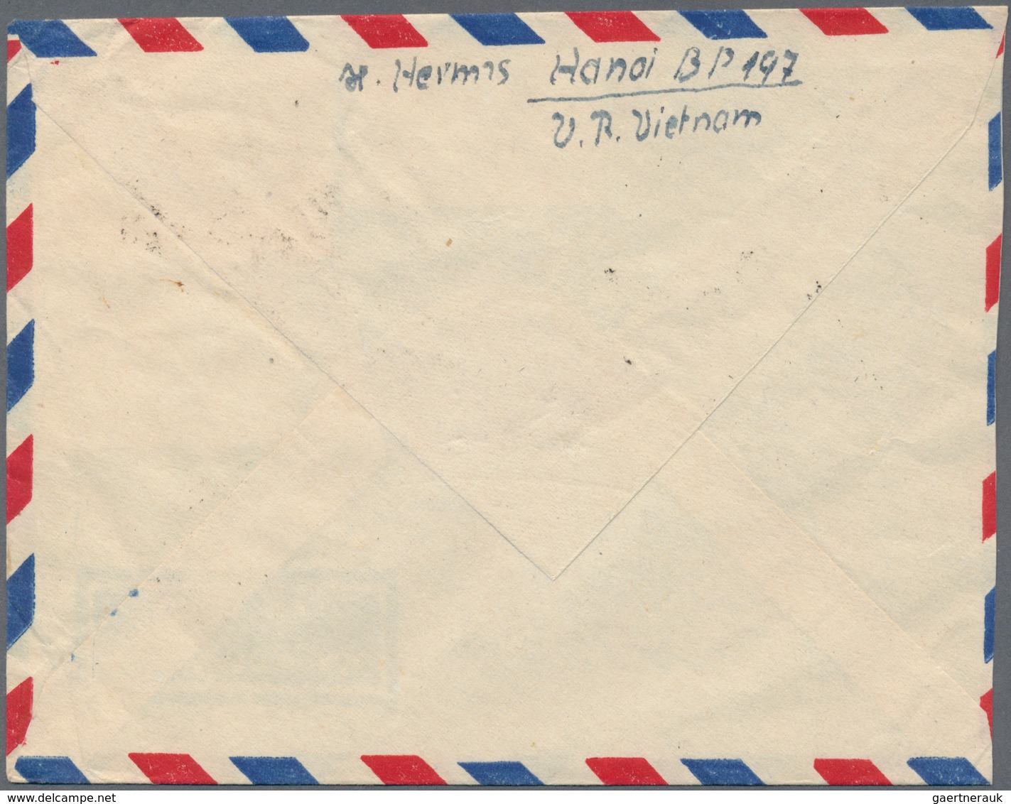 Vietnam-Nord (1945-1975): 1954/56, Airmail Cover Addressed To Berlin, East Germany, Bearing Victory - Vietnam
