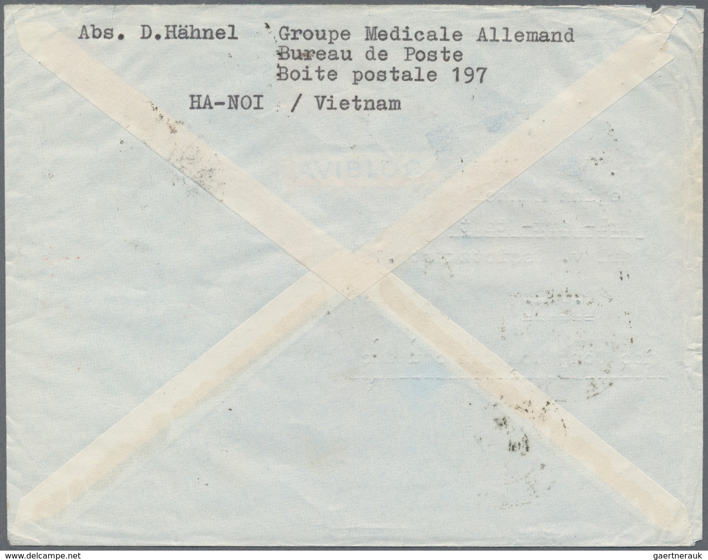 Vietnam-Nord (1945-1975): 1956, Airmail Cover Addressed To Karl-Marx-Stadt, East Germany, Bearing Th - Vietnam