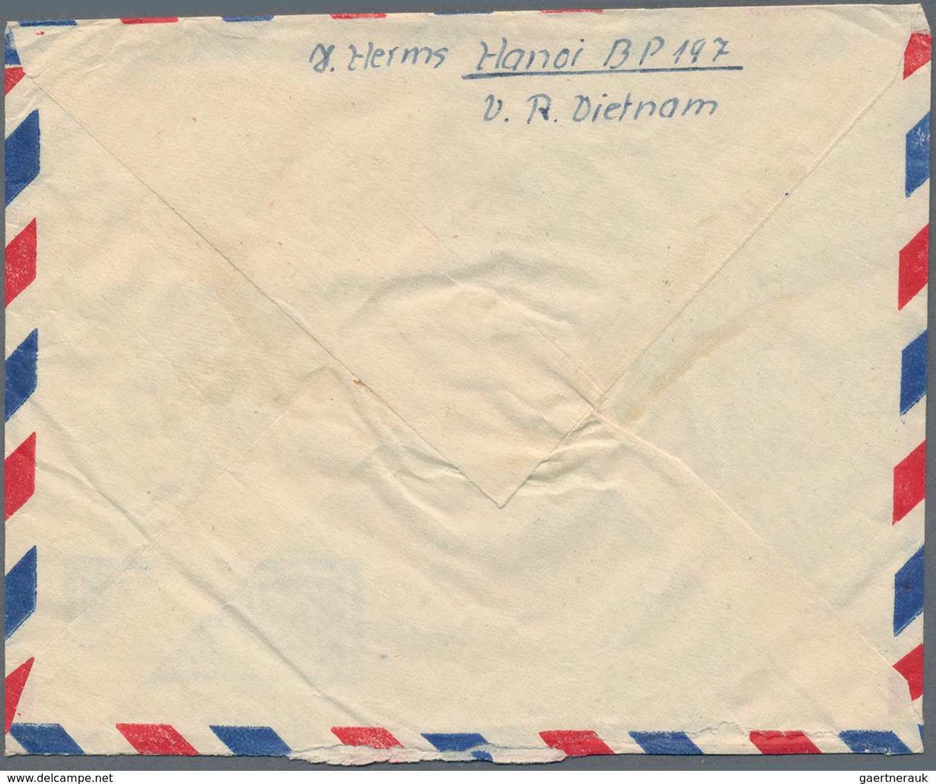 Vietnam-Nord (1945-1975): 1956, Airmail Cover Addressed To Berlin, East Germany, Bearing Return Of G - Vietnam