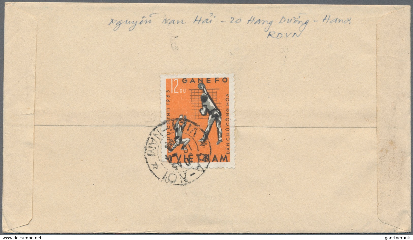 Vietnam-Nord (1945-1975): 1957/63, Cover Addressed To Jena-Saale, East Germany, Bearing 67th Birthda - Vietnam