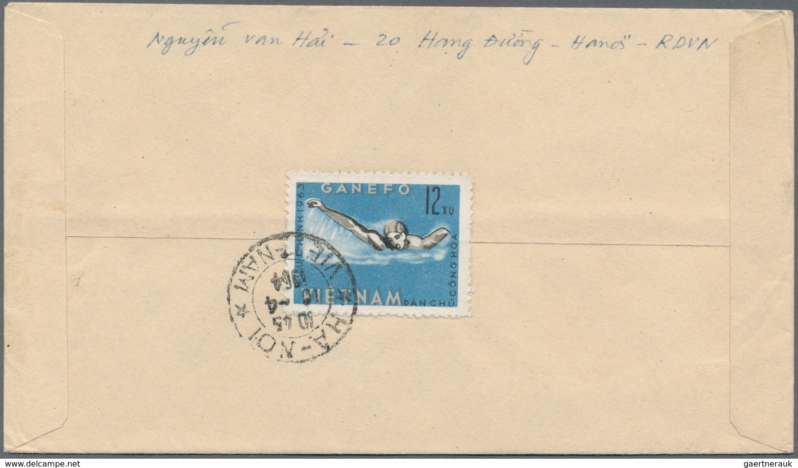 Vietnam-Nord (1945-1975): 1957/63, Cover Addressed To Jena-Saale, East Germany, Bearing 67th Birthda - Vietnam
