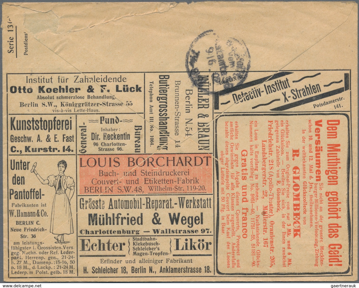 Thematik: Anzeigenganzsachen / Advertising Postal Stationery: 1902, German Reich. Private Advert Cov - Unclassified