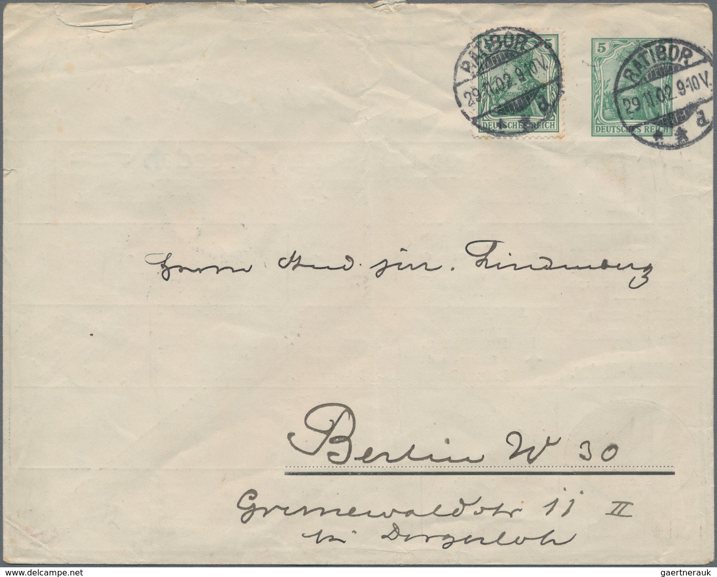 Thematik: Anzeigenganzsachen / Advertising Postal Stationery: 1902, German Reich. Private Advert Cov - Unclassified