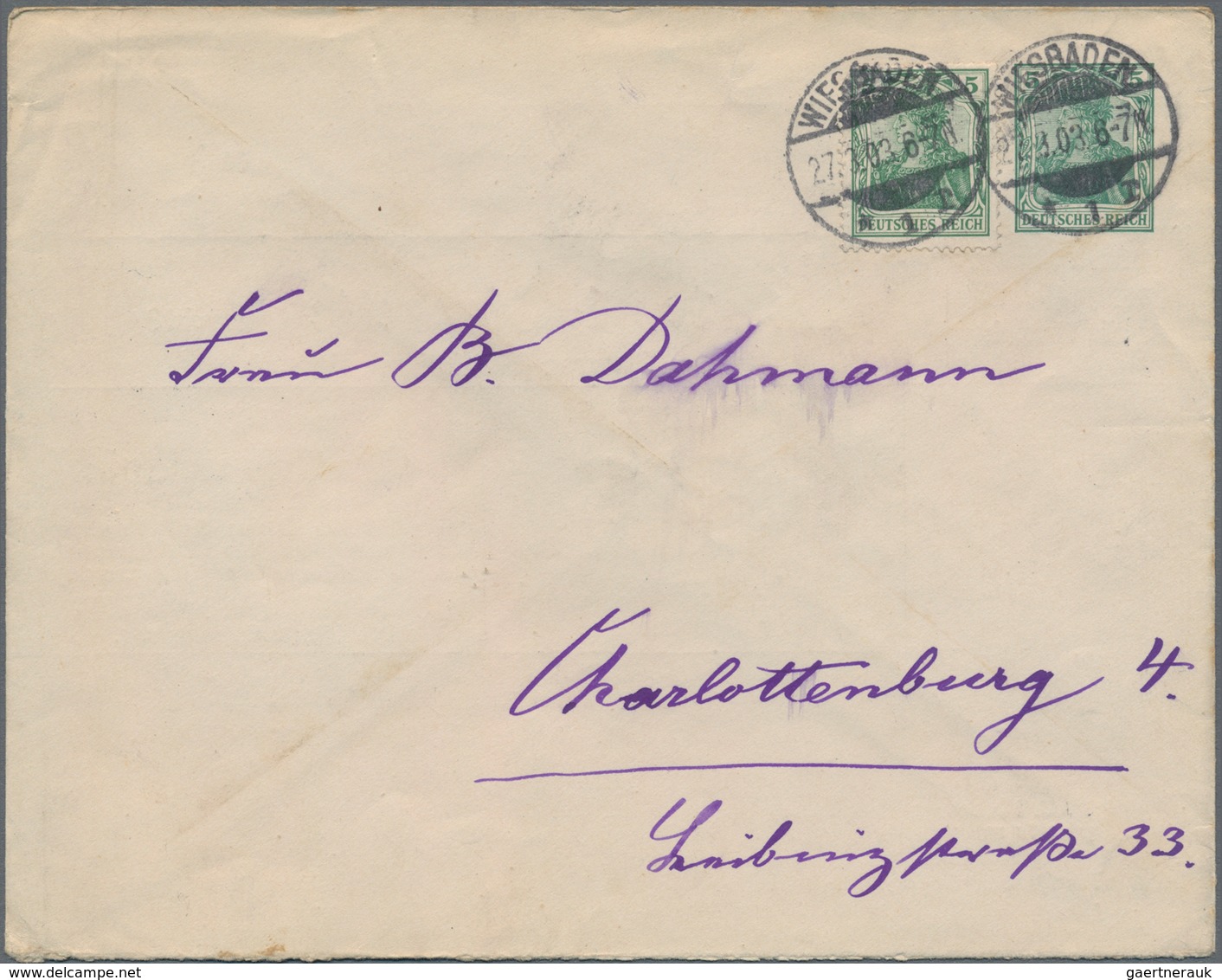 Thematik: Anzeigenganzsachen / Advertising Postal Stationery: 1903, German Reich. Private Advert Cov - Sin Clasificación