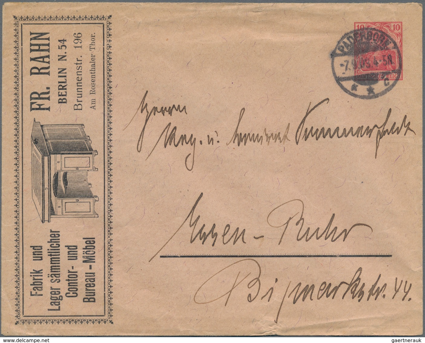 Thematik: Anzeigenganzsachen / Advertising Postal Stationery: 1903, German Reich. Private Advert Cov - Unclassified