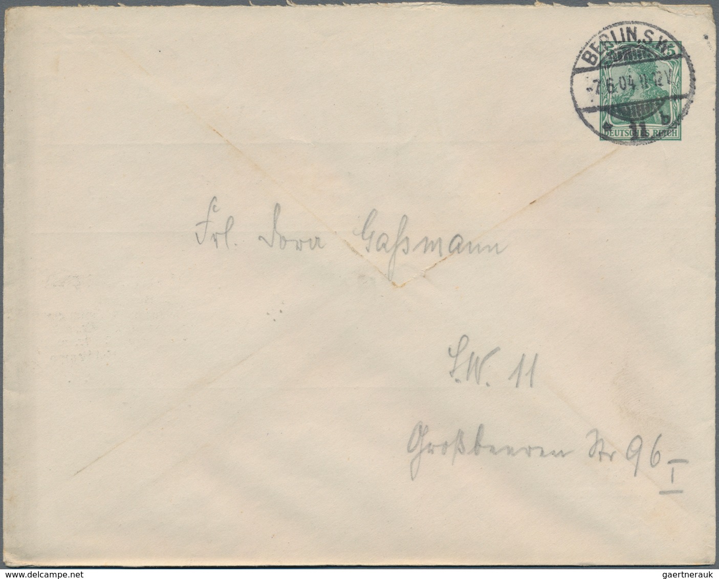 Thematik: Anzeigenganzsachen / Advertising Postal Stationery: 1904, German Reich. Private Advert Cov - Unclassified