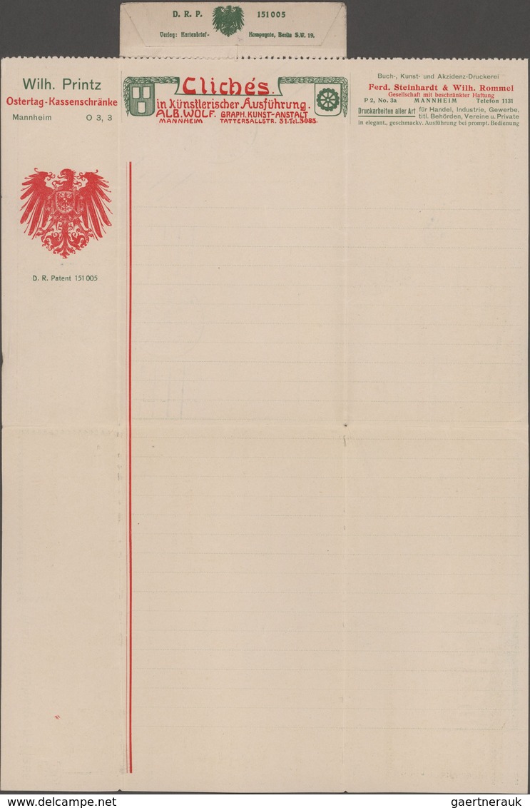 Thematik: Anzeigenganzsachen / Advertising Postal Stationery: 1907, German Reich. Private Advert Let - Ohne Zuordnung