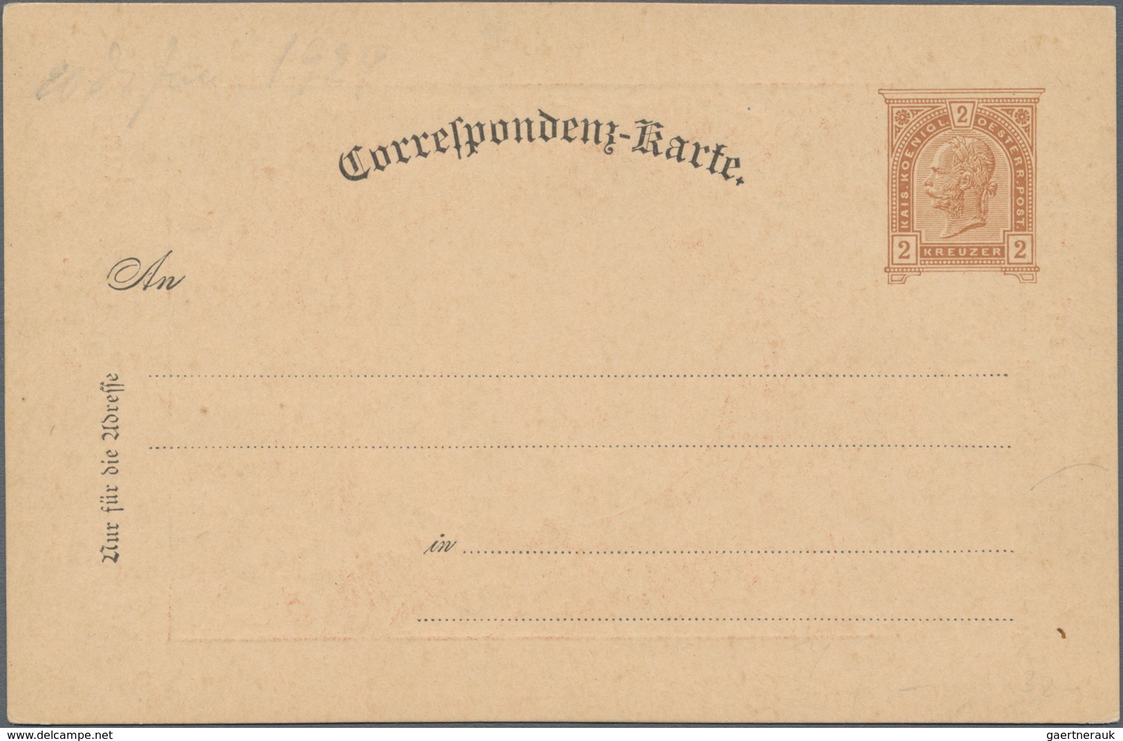 Thematik: Eisenbahn / Railway: 1894, Austria. Set Of Two Private Postal Cards 2kr Emperor Francis Jo - Treinen