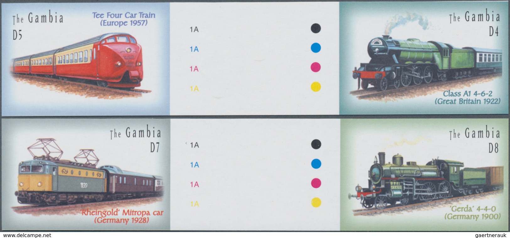 Thematik: Eisenbahn / Railway: 2003, The Gambia. Complete Set "Locomotives From All Over The World ( - Trains