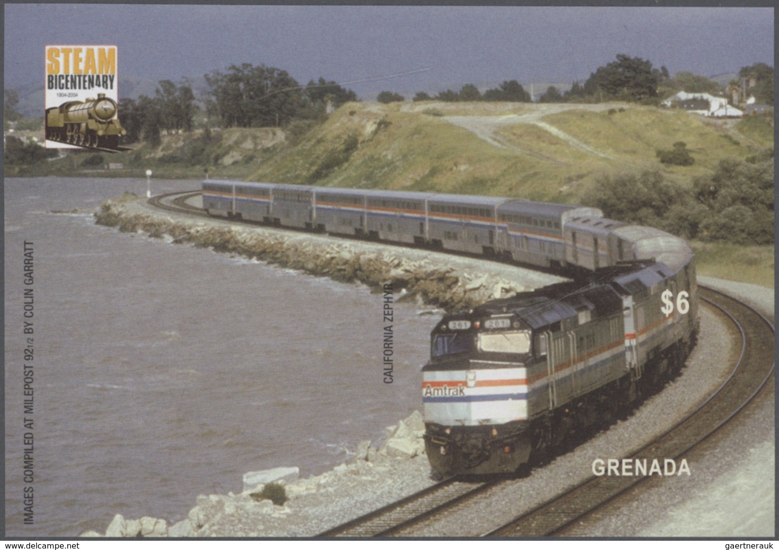 Thematik: Eisenbahn / Railway: 2004, GRENADA: 200 Years Of Steam Locomotives Complete Set Of 27 In T - Trains