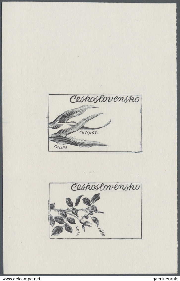 Thematik: Flora, Botanik / Flora, Botany, Bloom: 1973, Czechoslovakia, 60h. "Tulipa", Three Progress - Sonstige & Ohne Zuordnung