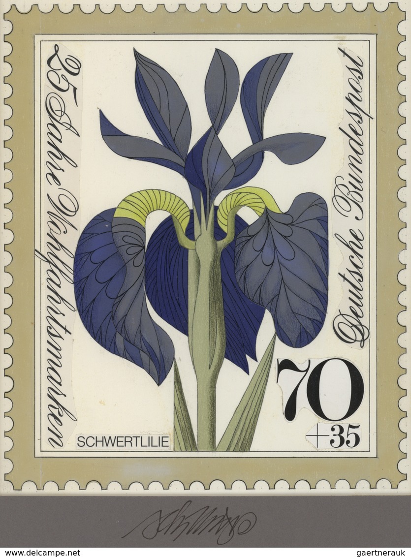 Thematik: Flora, Botanik / Flora, Botany, Bloom: 1974, Bund, Nicht Angenommener Künstlerentwurf (17x - Sonstige & Ohne Zuordnung