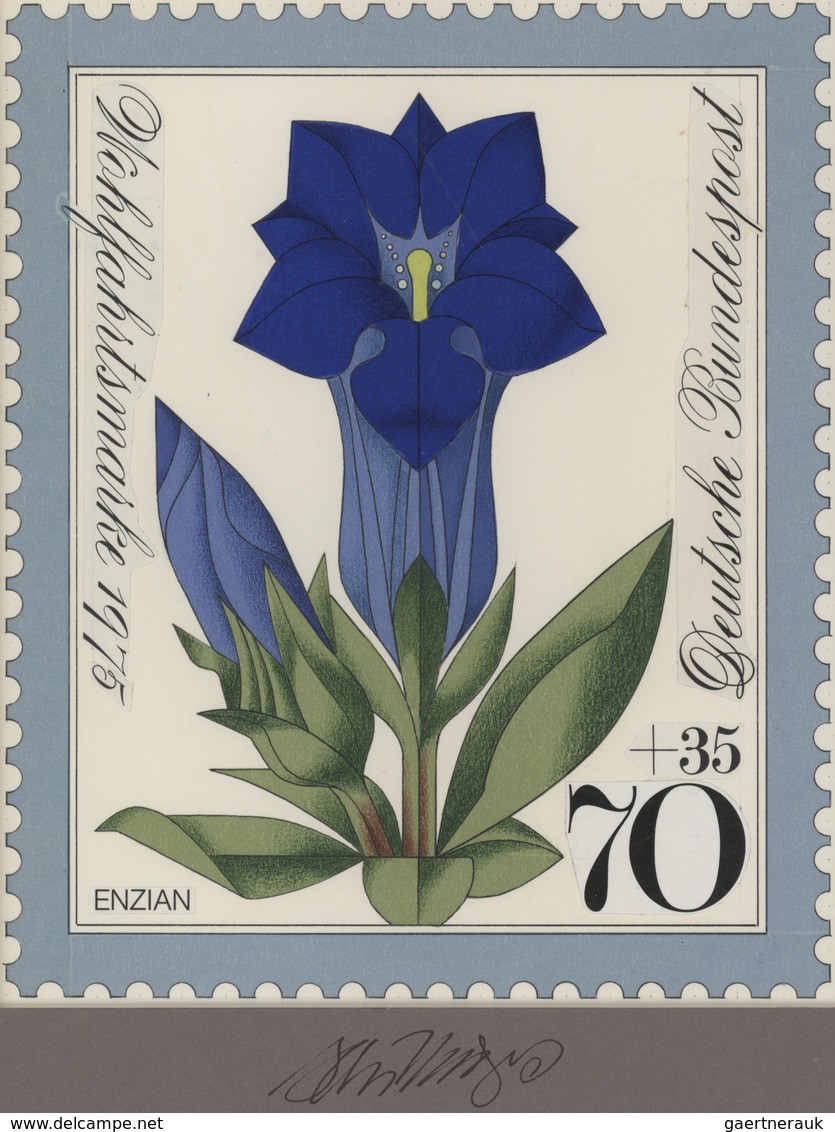 Thematik: Flora, Botanik / Flora, Botany, Bloom: 1975, Berlin,fast Identischer Künstlerentwurf (17x2 - Other & Unclassified