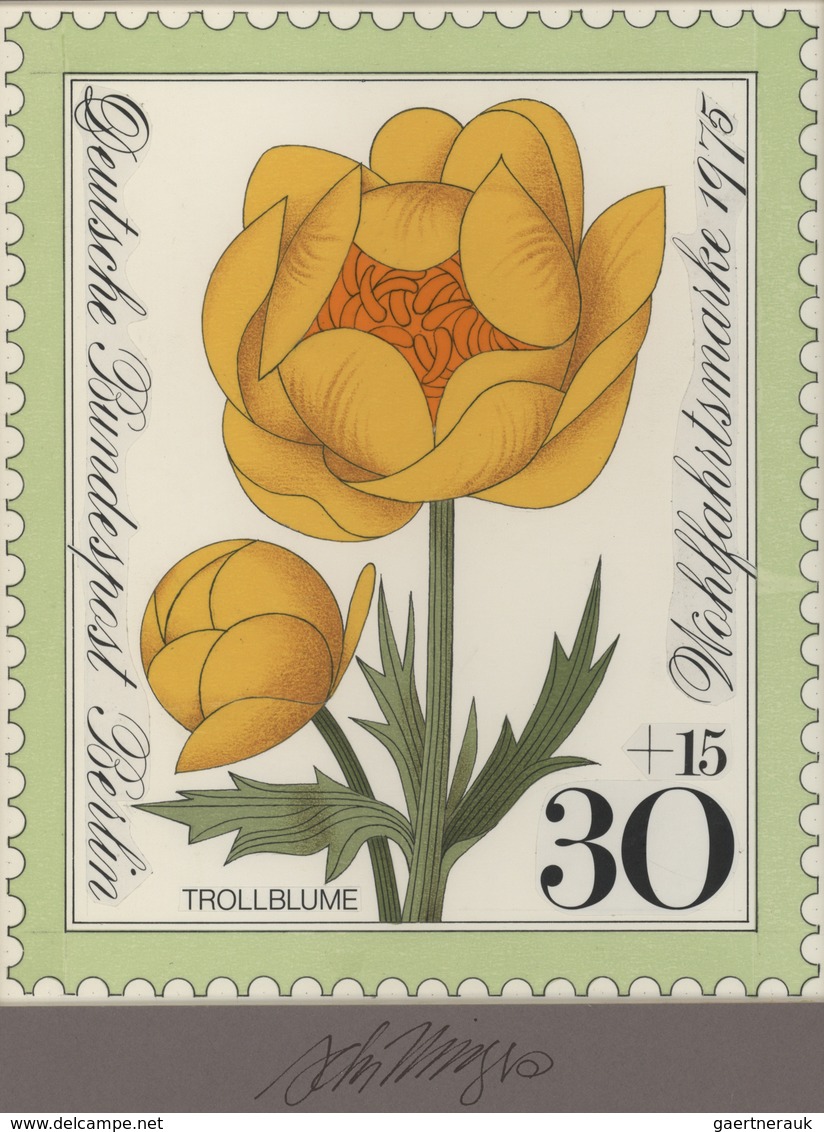 Thematik: Flora, Botanik / Flora, Botany, Bloom: 1975, Bund, Fast Identischer Künstlerentwurf (17x20 - Sonstige & Ohne Zuordnung