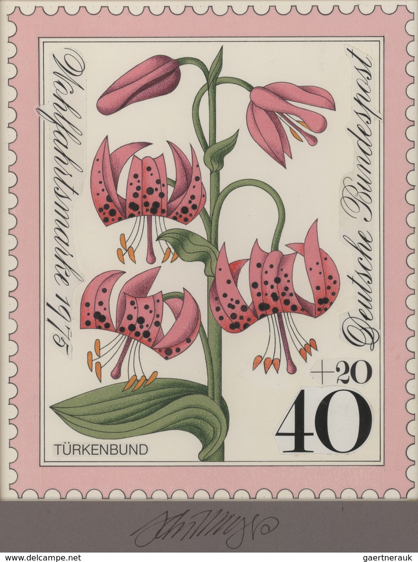 Thematik: Flora, Botanik / Flora, Botany, Bloom: 1975, Bund, Nicht Angenommener Künstlerentwurf (17x - Sonstige & Ohne Zuordnung