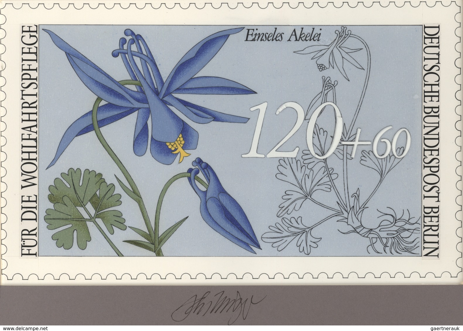 Thematik: Flora, Botanik / Flora, Botany, Bloom: 1983, Berlin, Nicht Angenommener Künstlerentwurf (2 - Sonstige & Ohne Zuordnung