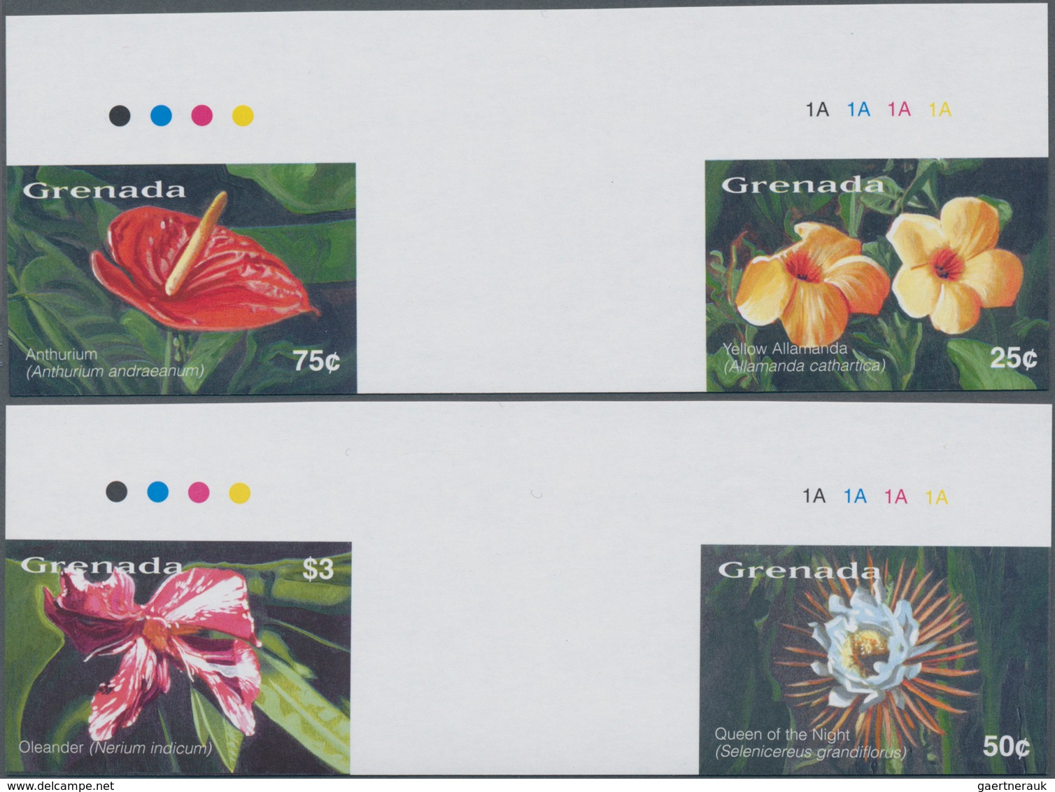 Thematik: Flora, Botanik / Flora, Botany, Bloom: 2003, GRENADA: Flowers Of The Caribbean Complete IM - Other & Unclassified